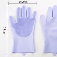 Guantes para bañar mascotas para uso transfronterizo, anti-arañazos y mordeduras, guantes de limpieza para mascotas, herramienta de baño para mascotas, guantes de silicona para mascotas