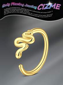 CIZME Gold Stainless Steel Hoop Nose Ring Cartilage Ring Set Gold Color Set For Men And Women, Stainless Steel Nose Ring Hoop Nose Piercing Jewelry For Women And Men Gold Hoop Nose Ring, Stainless Steel Helix Tragus Lip Septum Ring Cartilage Earring Hoop Piercing Jewelry