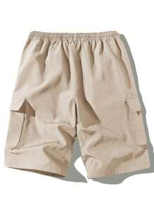3-Pack Men's 5-Inch Lightweight Cargo Shorts - Drawstring Waist, Breathable Summer Casual Outdoor Gym Athletic Shorts With Slant Pockets