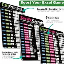 Excel Cheat Sheet Desk Pad - Extended Large Excel Mouse Pad | Shortcuts Mousepad For Excel | PC Office Spreadsheet Mouse Mat With Excel Keyboard Tips/Short Cut/Cheatsheet - 黑色 - 查看 7