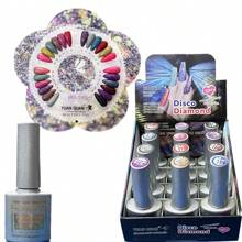 12pcs Different Color Diamond Stars Shine With Armor Oil Glue - B - View 2