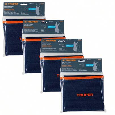  KIT 4 PZ-Protección para soldar, peto de mezclilla, Truper