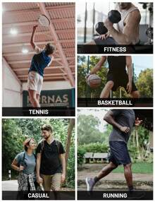 FASBUCO Men's Hiking Shorts 9" Quick Dry Athletic Shorts With Zipper Pockets For Gym, Workout, Basketball, Running - Navy Blue - View 9