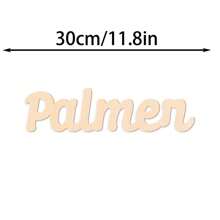 1Pc Custom Name Tag, Wooden Name Tag, Multiple Font Style Options, Custom Laser Cutting, Multipurpose Wall Mounting Decoration, Perfect For Bedroom And Living Room, Personalized Elegant Laser Cut Shiny Label Gifts Birthday Graduation - Multicolor - View 9