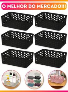 Storage And Organizer Bins - 黑色 - 查看 1