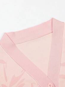 2pcs Women Pajama Set: V-Neck Top & Pants, Skin-Friendly Homewear, Spring & Autumn, Two Pieces Set, Fall Winter Clothes