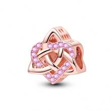 1 件银色闪亮蓝色珐琅锆石幸运星月亮爱花蝴蝶维京女巫凯尔特结饰品适合原创手链项链吊坠珠子适合 DIY 珠宝制作女士女孩日常珠宝配饰 - 銀色 - 查看 10