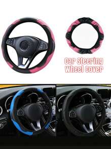 6 Pezzi Set Accessori Auto in Pelle PU, Coprivolante, Copri Console Centrale, Copri Freno a Mano, Copri Cintura di , Copri Bracciolo, Accessori Auto, Modanature Interni Automobile.