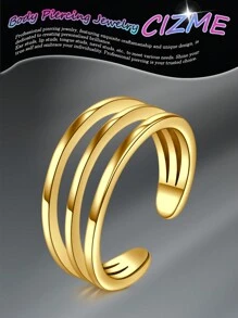 CIZME 1PC Gold Adjustable Toe Rings For Women Gold Toe Ring Gold Toe Rings For Women Silver Toe Ring Silver Toe Rings For Women Stainless Steel Open Tail Ring Women Beach Foot Jewelry Set