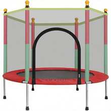 5 FT Trampoline With Cover And Accessories Free Space Hopper For Indoor And Outdoor Use Red - Red - View 2