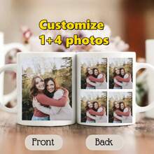 Photo Collage Mug With Personalized Text, Custom Photo Mug, Custom Picture And Text Mug, Personalized Mugs Gifts,Custom Mug,Custom Coffee Mug,Personalized Mug,Personalized Coffee Cup,Customized Mug For Men Women,Valentine's Day Gift, Valentines, Gift For Her, Gift For Him, Gift For Mum, Gift For Friends, Home Decor, Decoration, Personalized Gift, Custom Gift - White - View 4