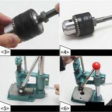Leather Hole Puncher Hand Punch Machine Manual Embossing Press Imprinting Tool - Green - View 8