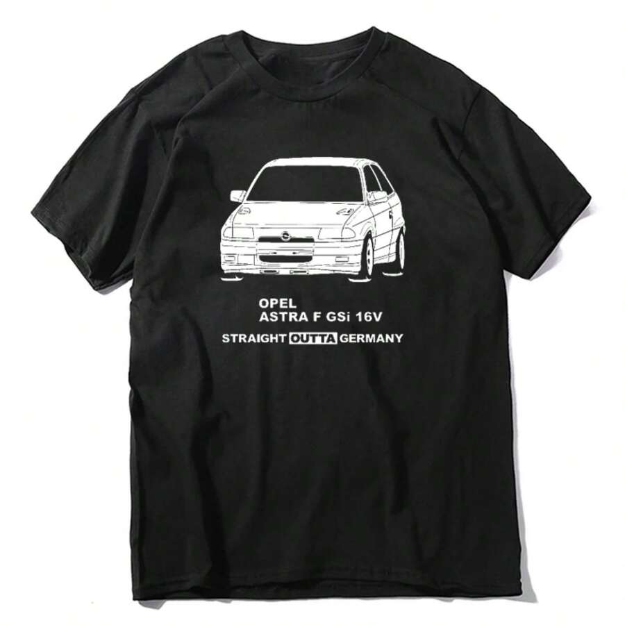 Men's Fashion Multiple Color T Shirts G Opel Astra F 2.0 GSi 16V C20XE 91-94 Tshirt Tee - 黑色 - 查看 1