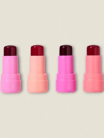 EverlyX Tinte transparente para labios y mejillas PACK 4 UNIDADES - Jelly Lips & Cheeks con textura ligera y acabado natural - Fórmula que proporciona un efecto fresco y radiante - Fácil de aplicar y perfecto para un look natural y luminoso - ✅ Entrega 24/72h a España (península)