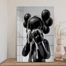 Framed-Violent Bear Shower Hypbeast Poster - Printable Art Shower Wall Art, Bathroom Wall Decoration, Graffiti Legal Wall Art, - Đã đóng khung - Xem 2