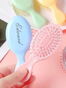 Brosse de massage portative mini à coussin d'air avec logo texte personnalisé pour enfants
