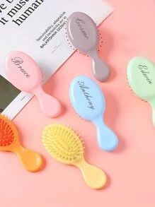 Brosse de massage portative mini à coussin d'air avec logo texte personnalisé pour enfants