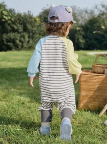 Balabala 嬰兒全身連身衣，舒適時尚的春裝