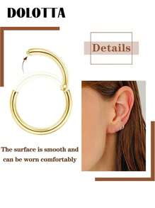 DOLOTTA 1 pièce Bijoux de piercing de cartilage en acier inoxydable 16G 18G, anneaux pour sourcil, anneau de nombril, lèvre, helix, rook, daith, boucles d'oreilles tragus avec cristal CZ. Barre incurvée pour piercing corporel.