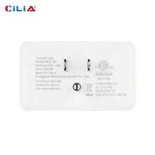 CILIA 1/2pcs 3-Sided Way Outlet Splitter, Multi Plug Outlet Extender,3 Prong Wall Plug Adapter,Small Electrical Outlet,UL Listed,For Cruise Ship, Travel, Home, Office,White