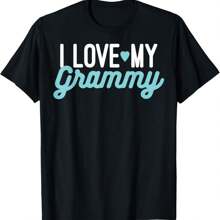 I Love My Grammy T-Shirt - Black - View 1