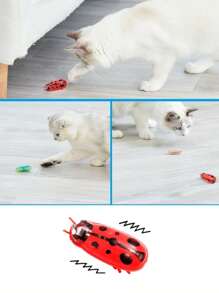 1pc Automated Flutter Interactive Cat Toy Random Color - Multicolor - View 3