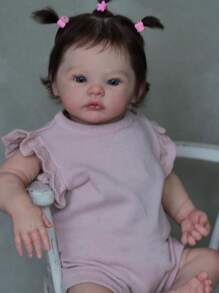48cm 19inch Reborn Doll With Realistic Appearance Soft Vinyl Limb, Cloth Body, Visible Veins, 3D-Paint Skin - Ideal Baby Toy For Girls Dress Up - Bụi tím - Xem 3