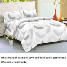 180*200cm Juego de ropa de cama de tres piezas (funda de colchón, funda de almohada, sábana) 180*200cm, de diferentes colores, conjunto suave con estampados, ropa de cama moderna y sencilla, ropa de cama y textil para hogar, no se descolora ni tiña, adecuado para uso individual, dormitorios, viajes, camping y actividades al aire libre.