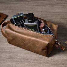 Laser Engraved Leather Travel Kit – Personalized Toiletry Bag Groomsmen, Or Him Gift For Him Travel Bag Men Travel Bag For Him Men's Travel Bag Bestmen Gift Groomsmen Gift Men Toiletry Bag Toiletry Bag For Him Gift For Bestmen Gift For Groomsmen Men's Leather Bag Dopp Kit Dopp Kit For Him, School Supplies, Back To School, For Office, For School, For Boys And Girls, For Teenagers, Middle School Students, High School Senior High School Students, College Students, University Students, Freshman, Sophomore, Underclassmen, Family, Friends, Girlfriend, Boyfriend