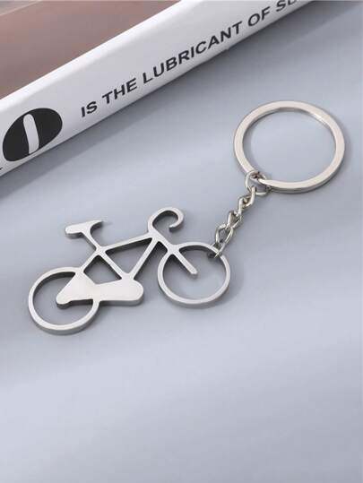 1个锌合金自行车钥匙扣开瓶器 - 多功能EDC工具，带户外钥匙环 - 便携耐用厨房小工具，适用于汽水和饮料，汽车配件，可爱哥特Y2K风格
