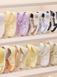 4pcs 4-Layer Transparent Children's Shoe Rack, Home Baby Shoe Storage Rack, Suitable For Small Shoes (Not Suitable For Adult Shoes), Space-Saving Shoe Cabinet Storage Rack, Upright Shoe Rack