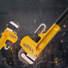 Multi-Function Quick Water Pipe Wrench, New Heavy Duty Adjustable Pipe Plumbing Wrench, Home Use Offset Pipe Clamp Tool - Yellow - View 2