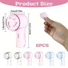 6 件便携式牙刷头套 - 防尘、易于更换的设计，带有气孔，适合家庭和旅行