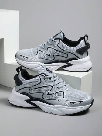 透气网眼运动鞋，大码训练鞋，休闲运动鞋，厚底运动鞋，跑步鞋，情侣鞋，适合青少年夏季休闲、户外运动、度假、旅行、毕业礼物、生日礼服配饰