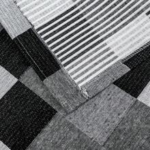 Jacquard Rug 2.00 M X 1.40 M Non-Slip Geometric Living Room Office Bedroom - Black Pixel - View 5
