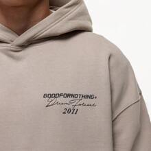 Good for Nothing Dream Forever Taupe Hoodie - 灰褐色 - 查看 3