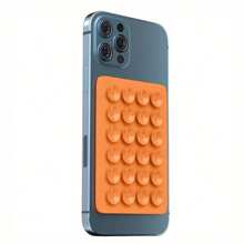 Husă de protecție pentru telefon mobil, din silicon moale, portocaliu, cu model din piele și ventuză, compatibilă cu 17/17Air/17PRO/17PROMAX/16/7/8/11/12/13/14/15/X/XR/Xs/Plus/Pro/Pro Max/SE2