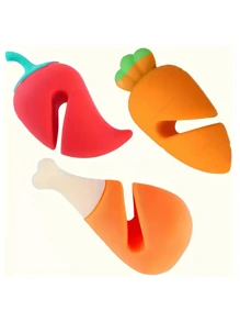 1/3/6 peças, Levantador de Tampa de Panela, Levantador de Tampa à Prova de Derramamento de Silicone, Levantador de Tampa de Panela Criativo, Levantador de Tampa de Panela de Silicone Fofo, Levantador de Tampa de Panela de Silicone Kawaii, Suporte de Tampa de Panela Resistente ao Calor, Acessórios de Cozinha