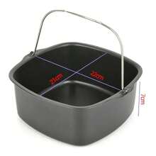 Air Fryer Non-Stick Cake Baking Tray Basket For  Baking Dish Pan Air Fryer Kitchen Airfryer Accessories Baking Basket
