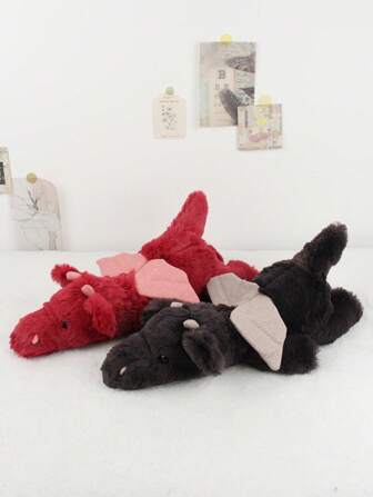 38CM Dragon Plush Stuffed Animal,Dragon Toy,Kids Toys For Birthday Party Favors,Decorations,Cupcake Toppers,Little Flying Dragon Plush Toy, Sitting Dinosaur Doll