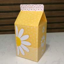 kit 20 Caixinhas MARGARIDAS AMARELA - Caixinhas para decoração e lembrancinha de aniversário infantil - Pegue e Monte - Como na Foto - Visão 6