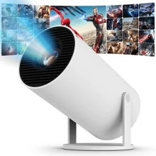 HY300 PRO Home Theater Mini Portable Projector With Autofocus & High-Definition - Black and White - View 8
