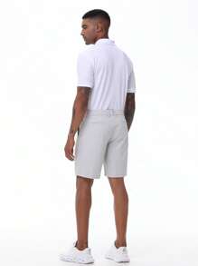 Summer Men's Golf Shorts Casual Stretch Lightweight Work Dress Shorts With Pockets