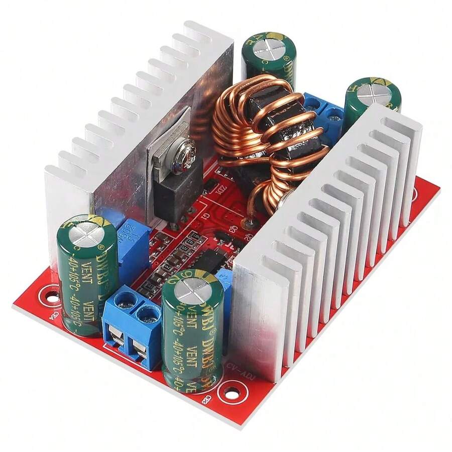 Conversor Boost Step-up 400w 15a 8.5-50v Para 10-60v - Vermelho - Visão 1