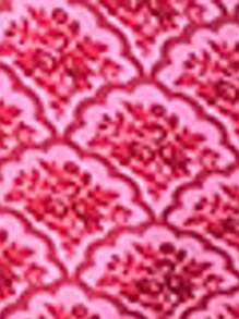 2026 New Women's Swimsuit With Rose Red Print, Sweet Style, Thin Shoulder Strap And Bikini Two Pieces Set Vacation Outfits Woman - Hot Pink - View 6