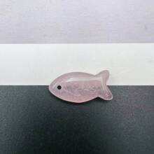 1pc Natural Crystal Fish Carving Figurine Statue Palm Stone DIY Jewelry Accessories Animal Figurine Sculpture Pocket Stone For Home Office Feng Shui Decoration Collectible Ornament - Multicolor - View 16