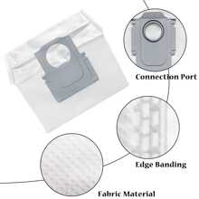 Replacement Parts For Roborock G20/S8/S8 PLUS/S8+/S8 Pro Ultra Robotics Vacuum,Accessories Removable Brush/Main Brush HEPA Filter Side Brush Mop Cloth/Mop Rag Dust Bag And High-Speed Cleaning Brush.