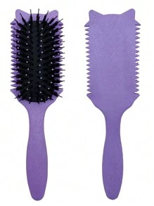 Cepillo definidor de rizo 2025 - Cepillo sin tirones para estilizar y desenredar los rizos de hombres y mujeres - Antiencrespamiento, uso en seco y húmedo, cepillo de pelo, peine, herramientas para el cabello, productos y accesorios para la peluquería, salón de belleza, artículos de viaje esenciales