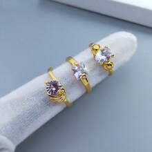 10pcs/Pack Luxury Zirconia Inlaid Zinc Alloy Women's Ring Set, Elegant Multi-Style Mixed Fashion Rings For Party, Wedding, Daily Wear, Fashion Jewelry, Best Gift, Random Delivery