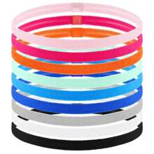 4 Stück/Packung Elastischer Sport Yoga Stirnband, Lauf Kopfband, Fußball Haarzubehör, geeignet für Outdoor Sport, Fitness, Unisex Alltagsgebrauch (Zufällige Farben)